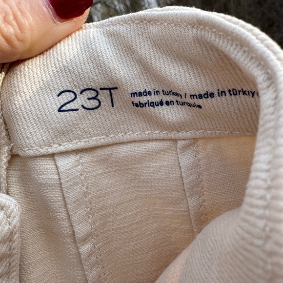 Pilcro Crop Pant size 23 tall cream color - Picture 6 of 9